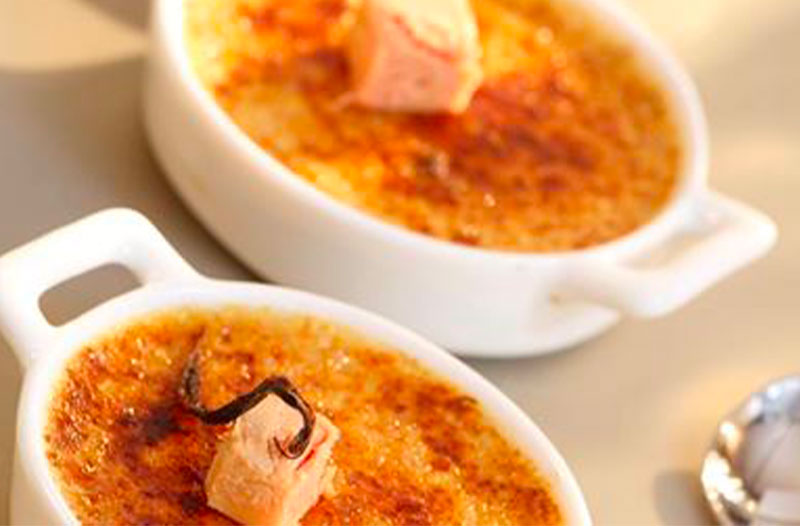 Crème brulée au foie gras et pain d’épices