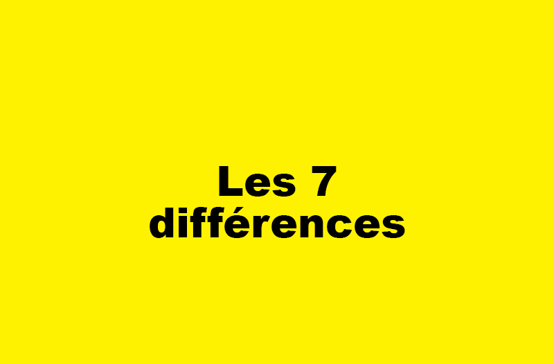 Les 7 différences